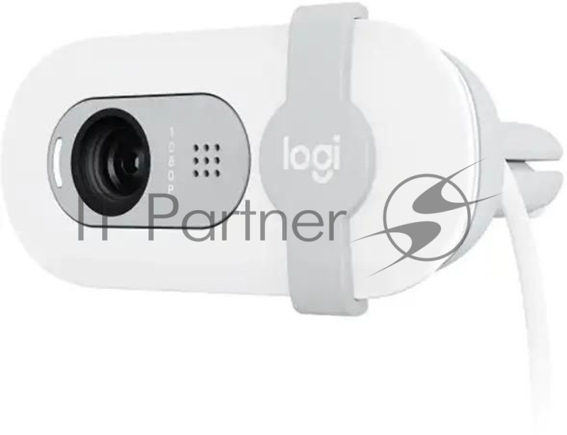 Камера Web Logitech HD Webcam Brio 100 белый 2Mpix (1920x1080) USB-A с микрофоном (960-001618)