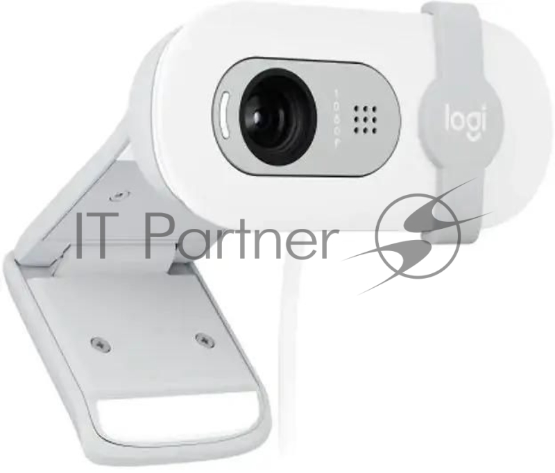 Камера Web Logitech HD Webcam Brio 100 белый 2Mpix (1920x1080) USB-A с микрофоном (960-001618)
