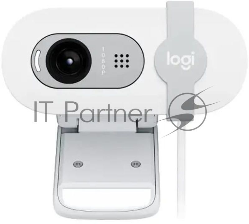 Камера Web Logitech HD Webcam Brio 100 белый 2Mpix (1920x1080) USB-A с микрофоном (960-001618)