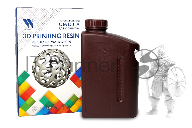 Фотополимерная смола NVPRINT High Temp Resin White для 3D печати 1 кг (бут)