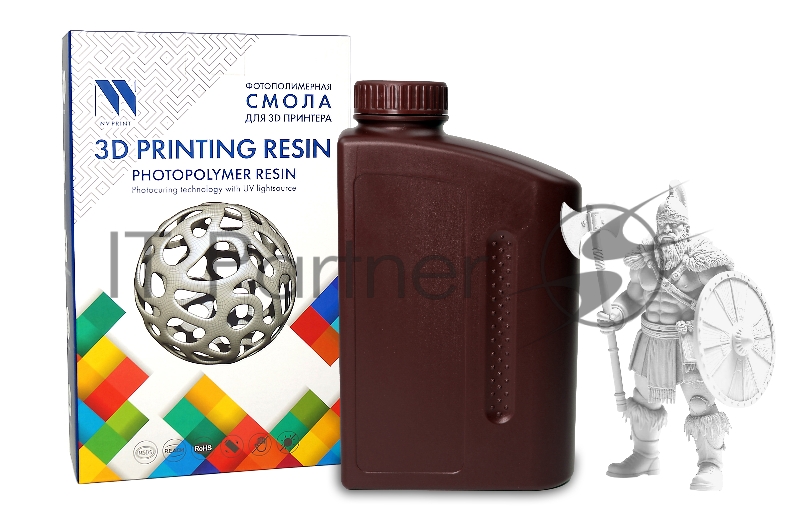 Фотополимерная смола NVPRINT Toughness Resin White для 3D печати 1 кг (бут)