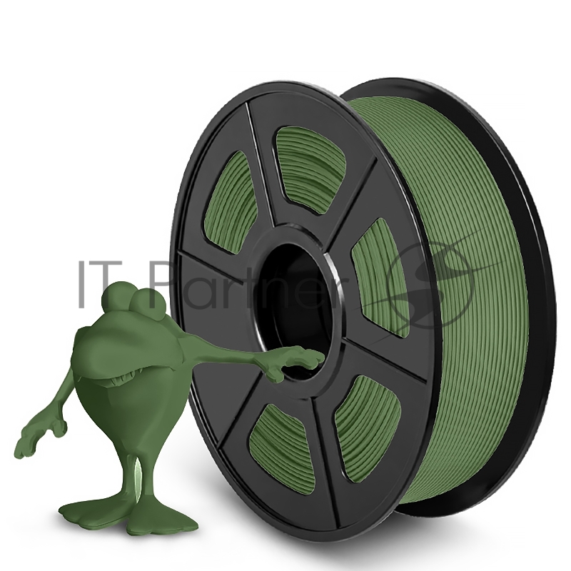 Филамент NVPRINT PLA Matte Olive Green для 3D печати диаметр 1.75мм длина 330 метров масса 1 кг