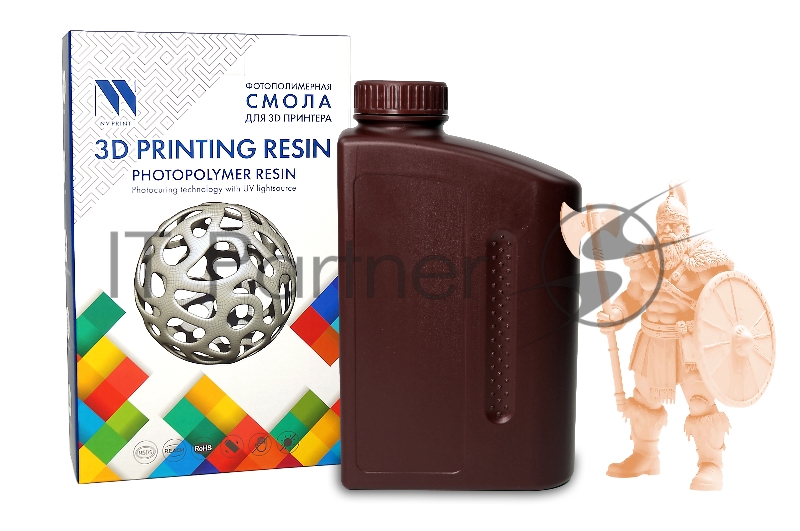 Фотополимерная водовымываемая смола NVPRINT Water Washable Resin Beige 1 кг