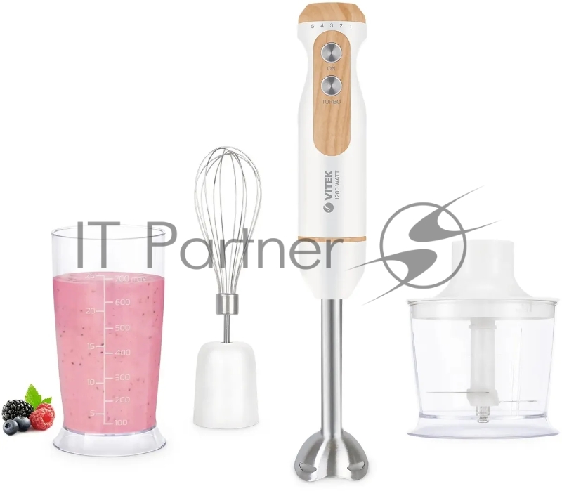 Блендер погружной Vitek VT-3000 1200Вт разноцветный