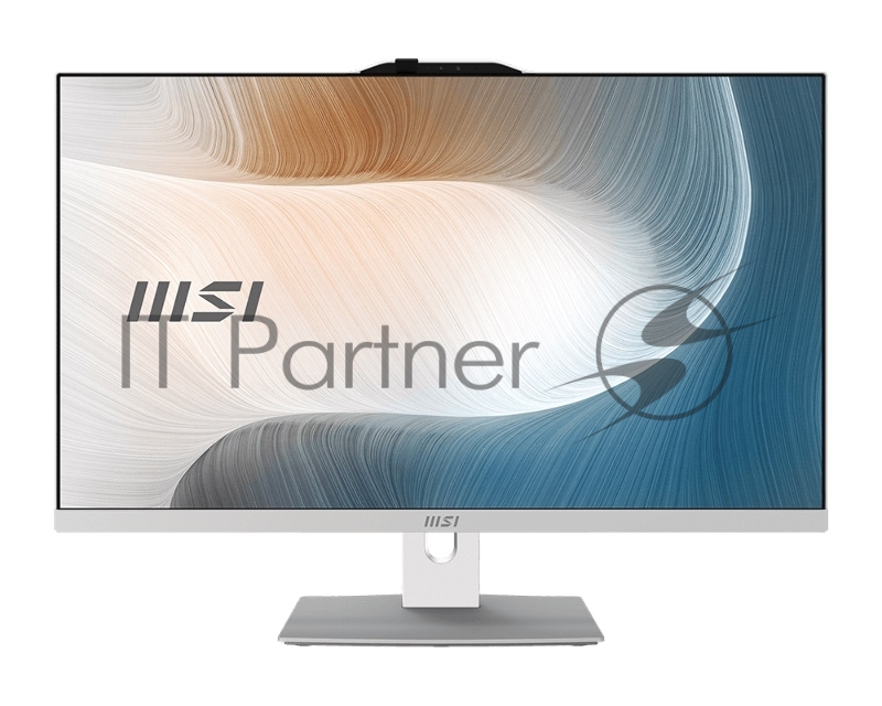 MSI Modern AM242P 1M AiO 23,8 FHD (1920x1080)IPS AG Non-touch, Core i3-100U (1.2GHz), 8Gb DDR5(1*8GB), 512GB SSD M.2, Intel UHD, WiFi, BT, camera, WirelessKB&mouse Eng/Rus, No OS,1y,White