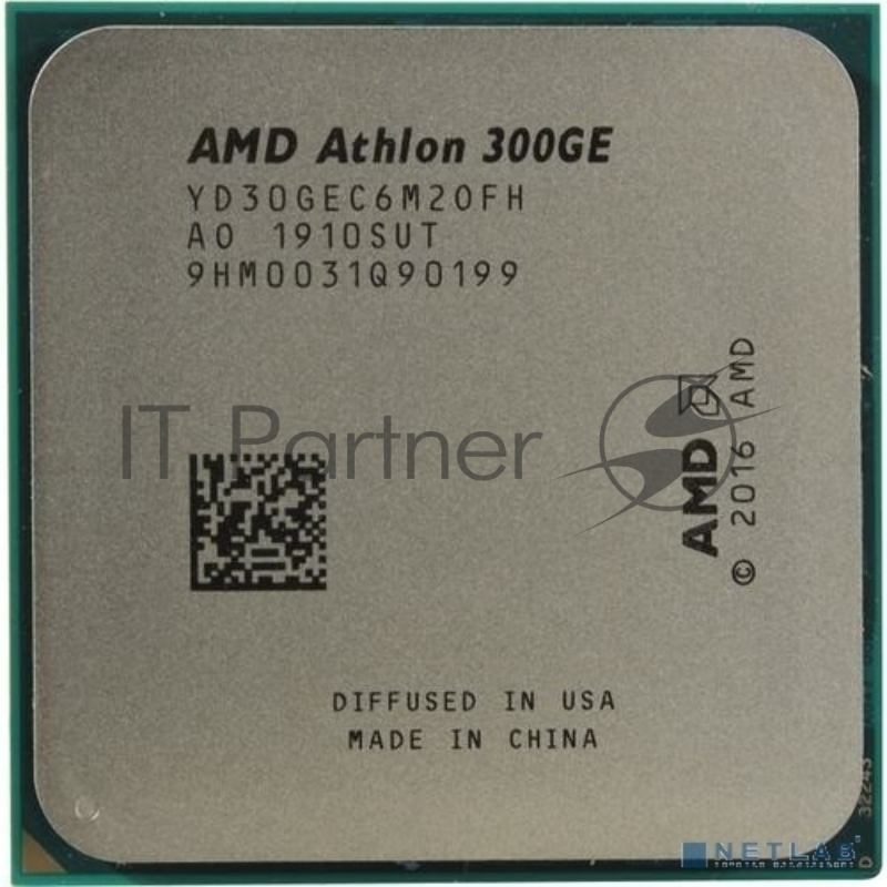 Процессор AMD CPU Desktop 2C/4T Athlon 300GE (3.4GHz,5MB,35W,AM4) tray, with Radeon Vega Graphics