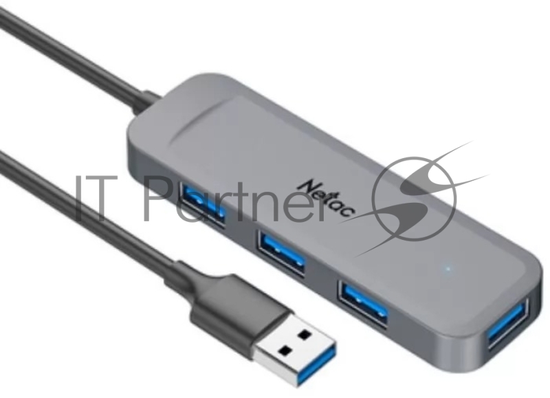 Концентратор, Netac USB Hub WF11, USB-A to USB3.0 x 4.(NT08WF11-30GR)