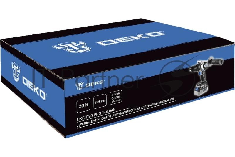 Дрель-шуруповерт Deko DKCID20 Pro аккум. патрон:быстрозажимной (085-1068)