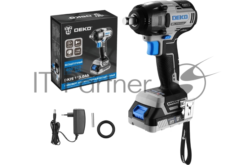 Гайковерт Deko DKIS 20Вт аккум. патрон:квад.1/2 (085-1067)