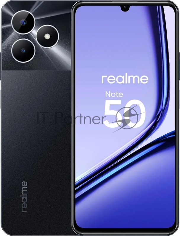 Дубль артикула 10707306 Смартфон REALME RMX3834 (Note 50) 3 + 64 ГБ ЦВЕТ: ПОЛУНОЧНЫЙ ЧЕРНЫЙ