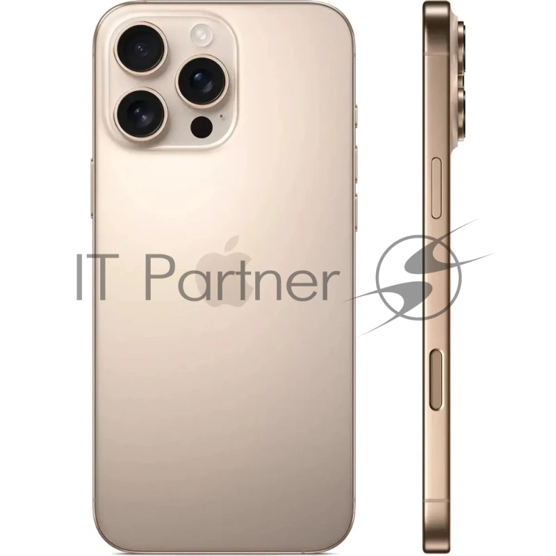 Смартфон Apple A3297 iPhone 16 Pro Max 1Tb бежевый титан моноблок 3G 4G 2Sim 6.9 1320x2868 iOS 18 48Mpix 802.11 a/b/g/n/ac/ax/be NFC GPS Protect