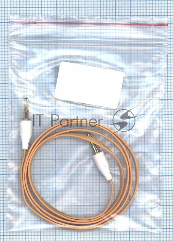 Аудио кабель Jack 3.5 - Jack 3.5, 1м (плоский кабель) оранжевый