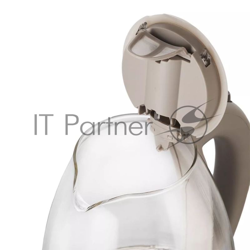 Чайник электрический Kitfort КТ-6667 1.7л. 2200Вт коричневый корпус: пластик/стекло