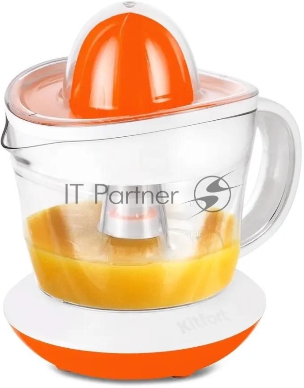 Соковыжималка цитрусовая Kitfort КТ-1148-2 25Вт рез.сок.:700мл. белый/оранжевый