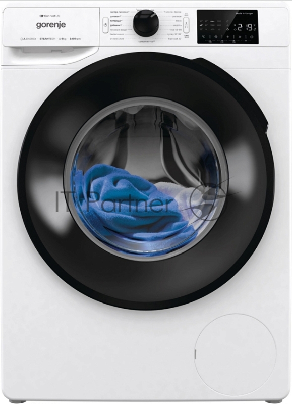 Стиральная машина Gorenje WGPNEI84A1SW класс: A-30% загр.фронтальная макс.:8кг белый