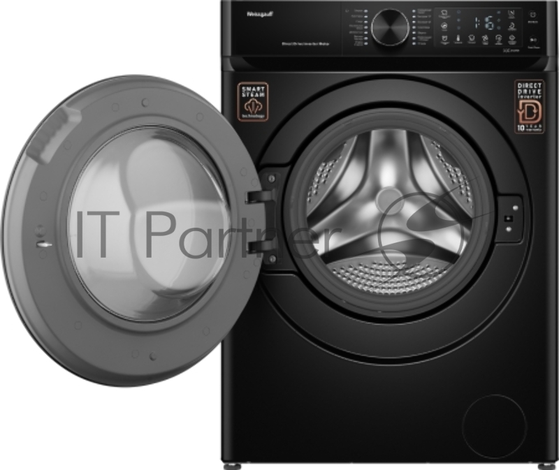 Стиральная машина Weissgauff WM 59411 Direct Drive Inverter Steam Matt Black