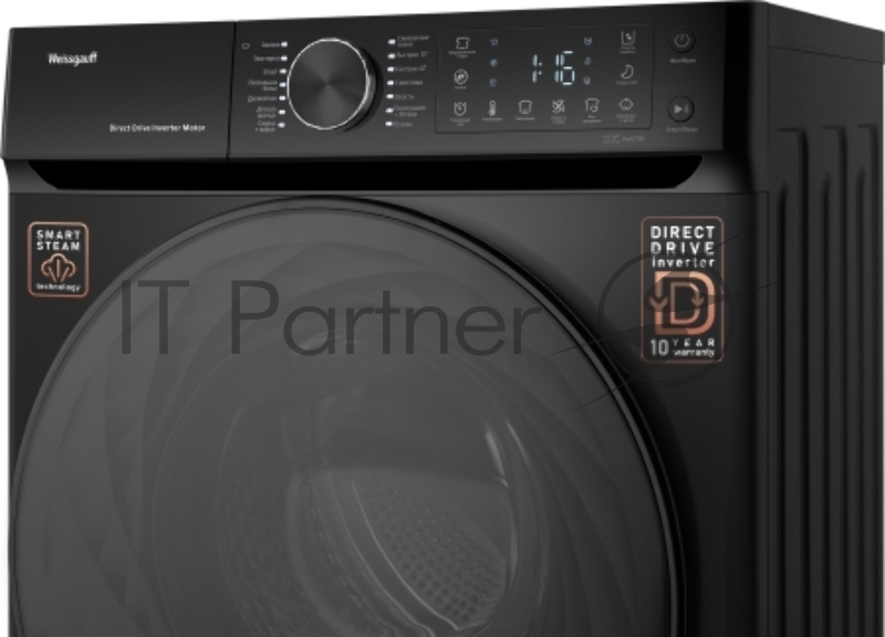 Стиральная машина Weissgauff WM 59411 Direct Drive Inverter Steam Matt Black