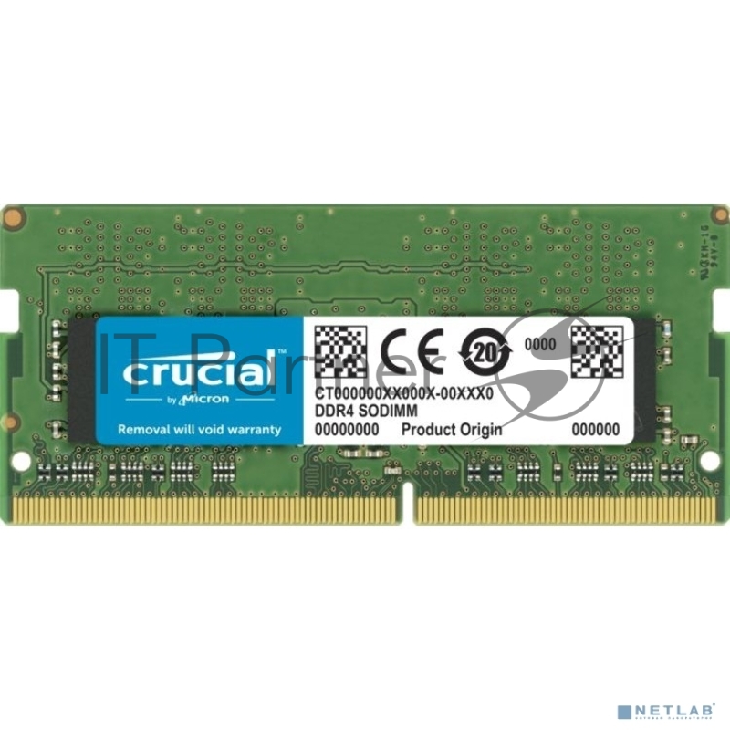 Оперативная память для мобильного ПК, CRUCIAL 32GB Single DDR4 3200MHz SODIMM.(RCISCT32G4SFD832A)(CT3