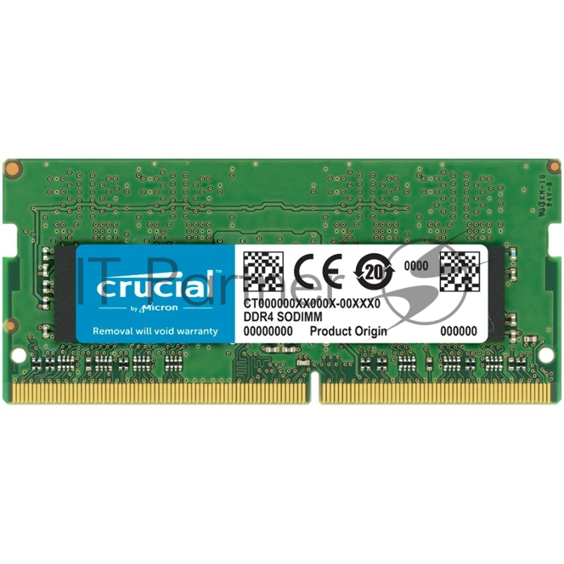 Оперативная память для мобильного ПК, CRUCIAL 32GB Single DDR4 3200MHz SODIMM.(RCISCT32G4SFD832A)(CT3
