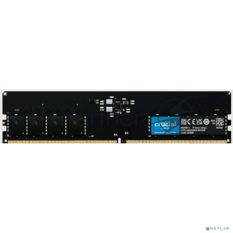 Оперативная память Crucial 16GB DDR5 4800 MT/s CL40 16Gbit CT16G48C40U5