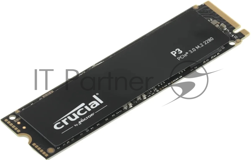 Накопитель SSD Crucial P3, 1000GB, M.2(22x80mm), NVMe, PCIe 3.0 x4, QLC, R/W 3500/3000MB/s, IOPs н.д./н.д., TBW 220, DWPD 0.1 (12 мес.)