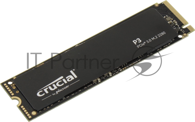 Накопитель SSD Crucial P3, 1000GB, M.2(22x80mm), NVMe, PCIe 3.0 x4, QLC, R/W 3500/3000MB/s, IOPs н.д./н.д., TBW 220, DWPD 0.1 (12 мес.)