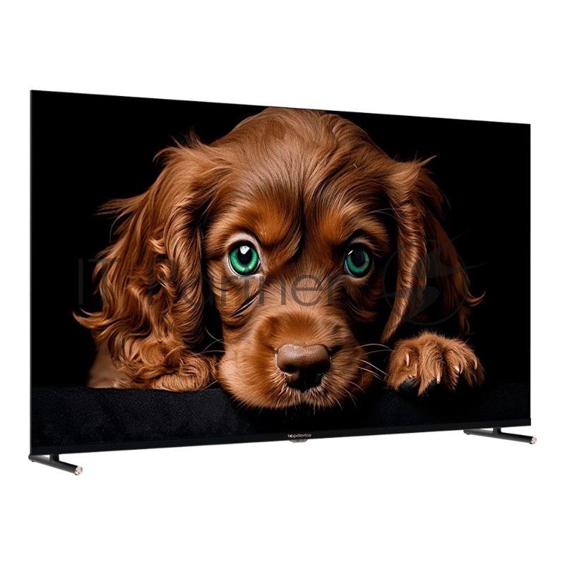 Телевизор Topdevice TDTV65CQ09U_BK черный 65/UHD/VA-QLED/Smart GTV/2-16Гб/БТ