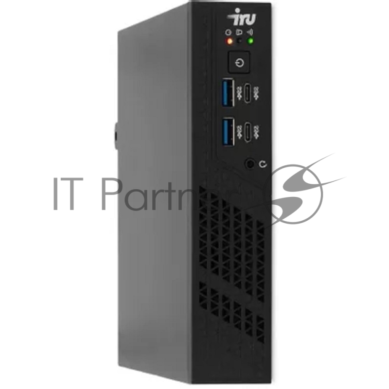 Неттоп IRU 310H6ITF i3 12100 (3.3) 8Gb SSD256Gb UHDG 730 Windows 11 Professional GbitEth BT черный (2031363)