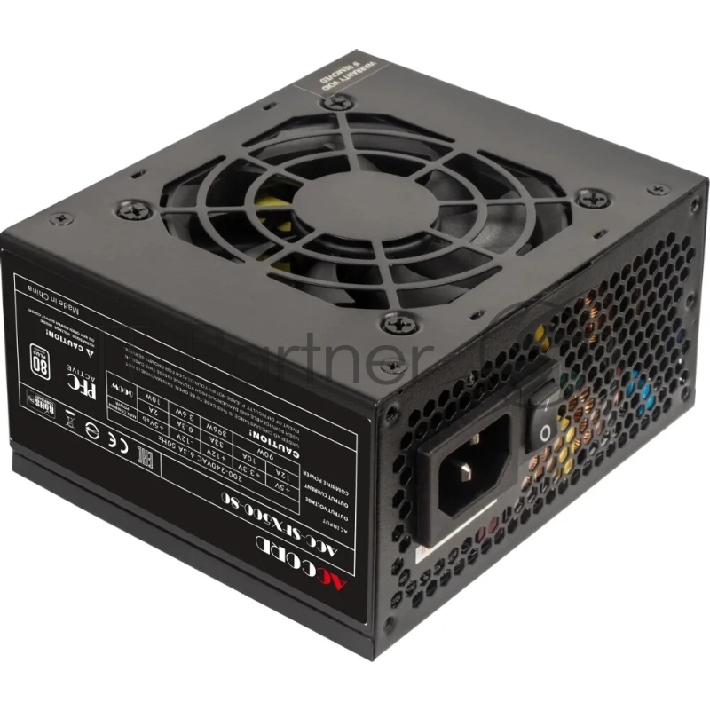 Блок питания Accord ACC-SFX500-80 SFX 500W 24pin APFC 80mm fan 3xSATA RTL