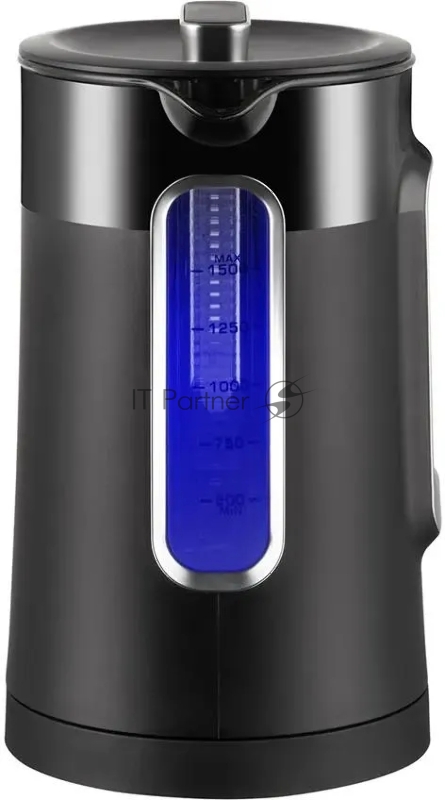 Чайник электрический Redmond KG225 1.5л. 2200Вт черный корпус: стекло