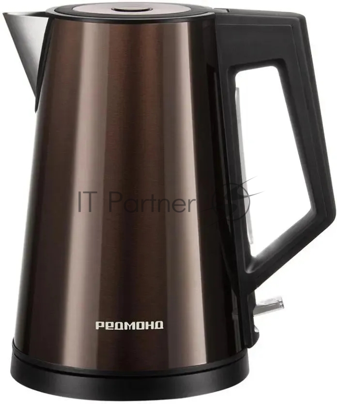 Чайник электрический Redmond KM244 1.7л. 2200Вт коричневый корпус: стекло