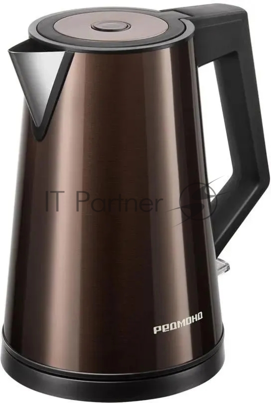Чайник электрический Redmond KM244 1.7л. 2200Вт коричневый корпус: стекло