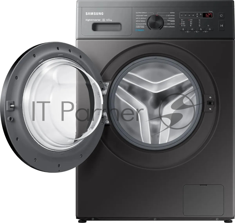 Стиральная машина Samsung WW65AG4S20CXLP темно-серый, загрузка фронтальная 6.5 кг, 1200 об/мин., класс: A