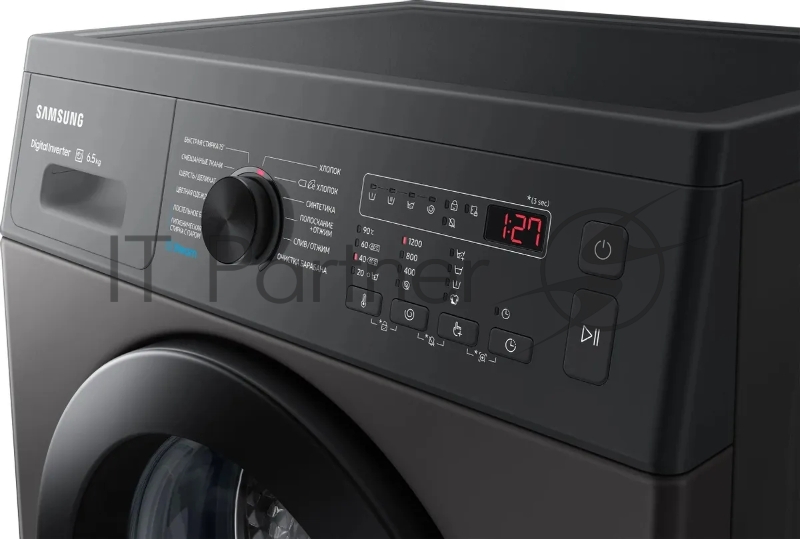 Стиральная машина Samsung WW65AG4S20CXLP темно-серый, загрузка фронтальная 6.5 кг, 1200 об/мин., класс: A