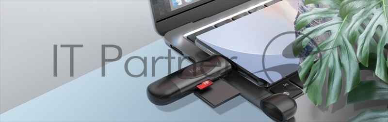 Карт-ридер Netac WK14 NT09WK14-30BK SD, SDHC, SDXC, microSD, microSDHC, microSDXC, интерфейс USB 3.2