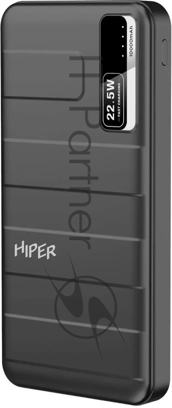 Внешний аккумулятор HIPER STX 10000 чёрный (10000 мАч, быстрая зарядка)