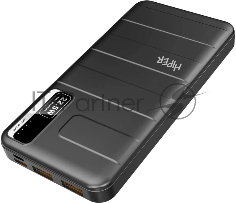 Внешний аккумулятор HIPER STX 10000 чёрный (10000 мАч, быстрая зарядка)