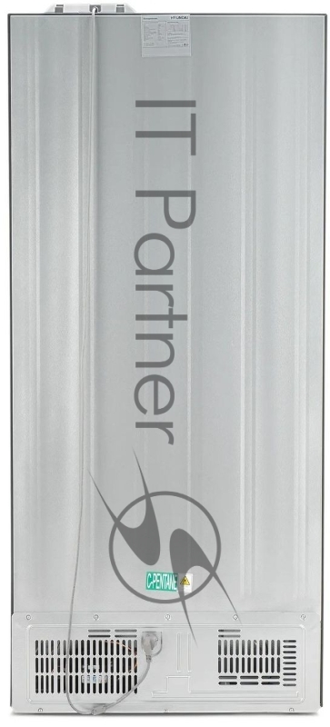 Холодильник Hyundai CM55043F черная сталь, 3-хкамерн., 354/186, морозилка снизу, No Frost, Side by Side