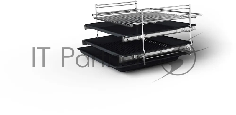 Встраиваемый духовой шкаф Bosch, Serie 8, объем 67 л , 12 режимов нагрева, 4D Hotair, телескопические направляющие, пиролиз, сенсорное управление, 40 автоматических программ, цвет белый