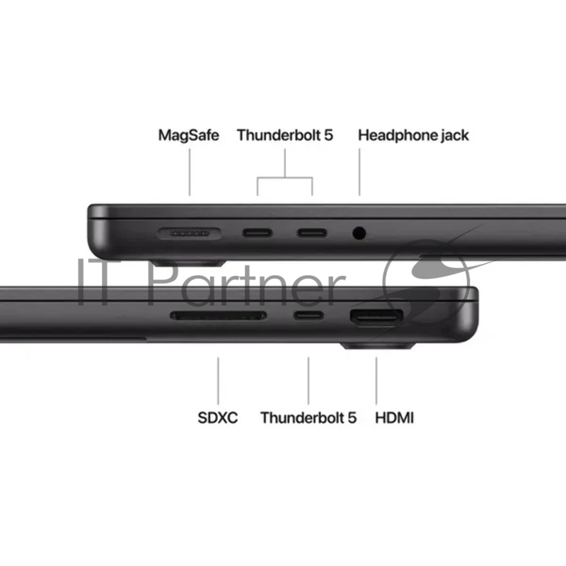 Ноутбук Apple MacBook Pro 14 Space Black (M4 Pro 12C CPU, 16C GPU/24Gb/512Gb SSD) (MX2H3LL/A) нужен переходник на EU