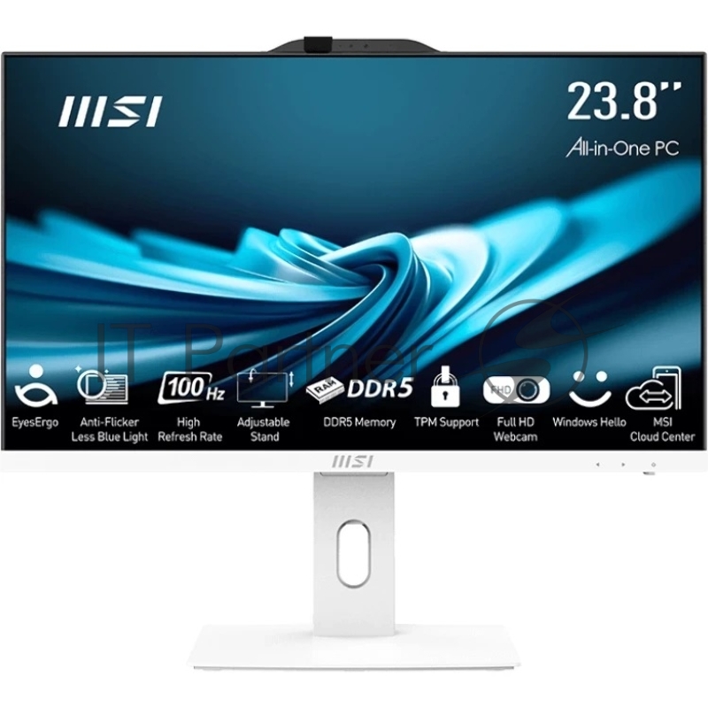 Моноблок MSI Pro AP242P 14M-807XRU 9S6-AE0622-839 23.8 Full HD 1920x1080 i7 14700 (2.1) 32Gb SSD512Gb UHDG 770 noOS GbitEth WiFi BT 120W клавиатура мышь Cam белый
