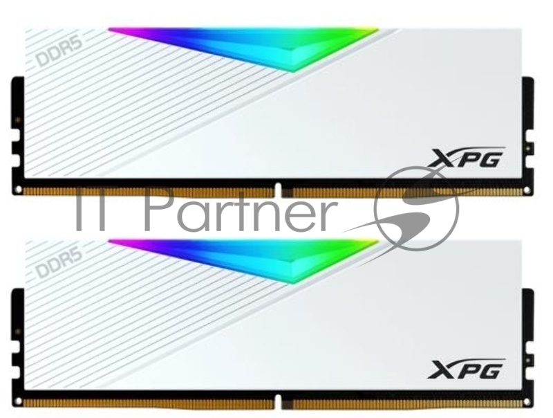 Оперативная память Adata 32GB DDR5-6000 (2*16Gb) ARGB DIMM AX5U6000C3016G-DCLARWH