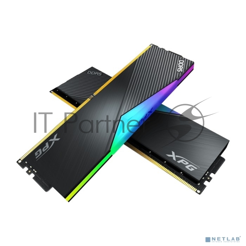 Оперативная память Adata XPG Lancer RGB DDR5 Общий объём памяти 32Гб Module capacity 16Гб Количество 2 5600 МГц Множитель частоты шины 36 1.25 В RGB черный AX5U5600C3632G-DCLARBK