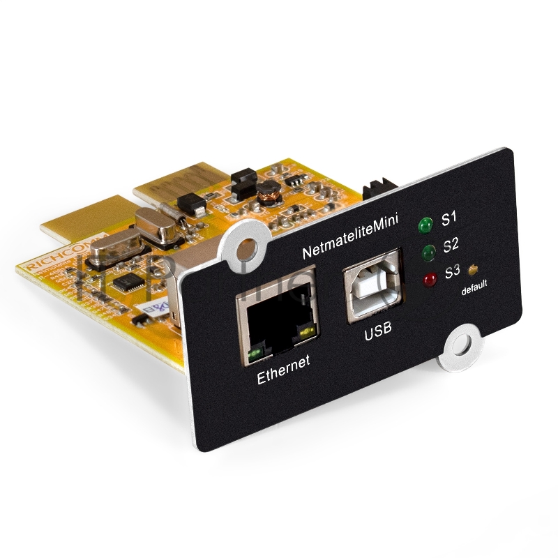 Внутренняя SNMP-карта ExeGate NetExpert 522/Richcomm NetmaitliteMini для On-line ИБП ExeGate PowerExpert (плата для удаленного управления для ИБП ExeGate серии TL, ULS, 1*10/100 Base-T Fast Ethernet(RJ45)+1*USB(B))