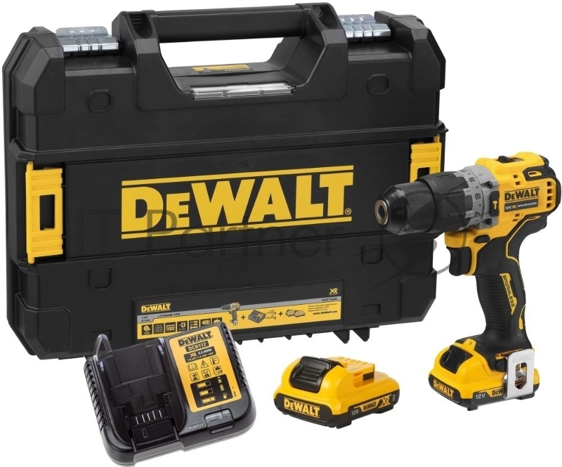 Дрель-шуруповерт DeWalt DCD706D2 аккум. патрон:быстрозажимной