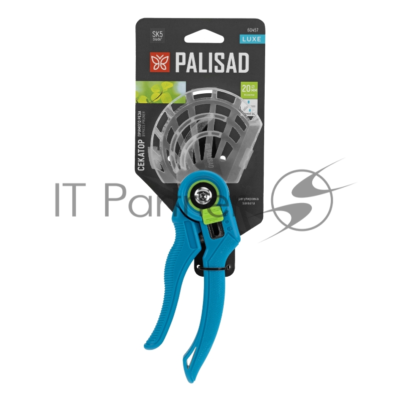 Секатор прямого реза, 210 мм, регулировка захвата, пластиковые рукоятки, LUXE// Palisad