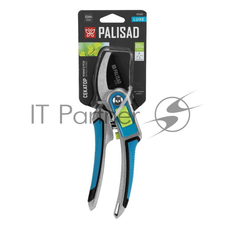 Секатор прямого реза, 215 мм, регулировка захвата, трехкомпонентные рукоятки, LUXE// Palisad