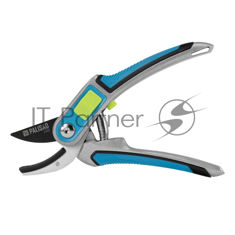 Секатор с наковальней, 215 мм, регулировка захвата, трехкомпонентные рукоятки, LUXE// Palisad