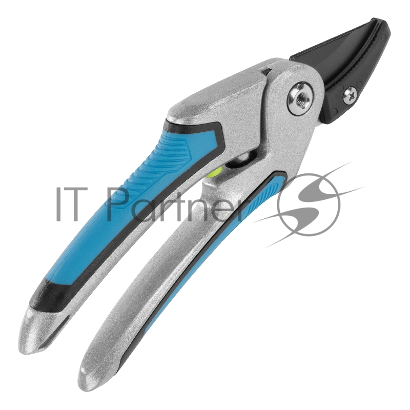 Секатор с наковальней, 215 мм, регулировка захвата, трехкомпонентные рукоятки, LUXE// Palisad