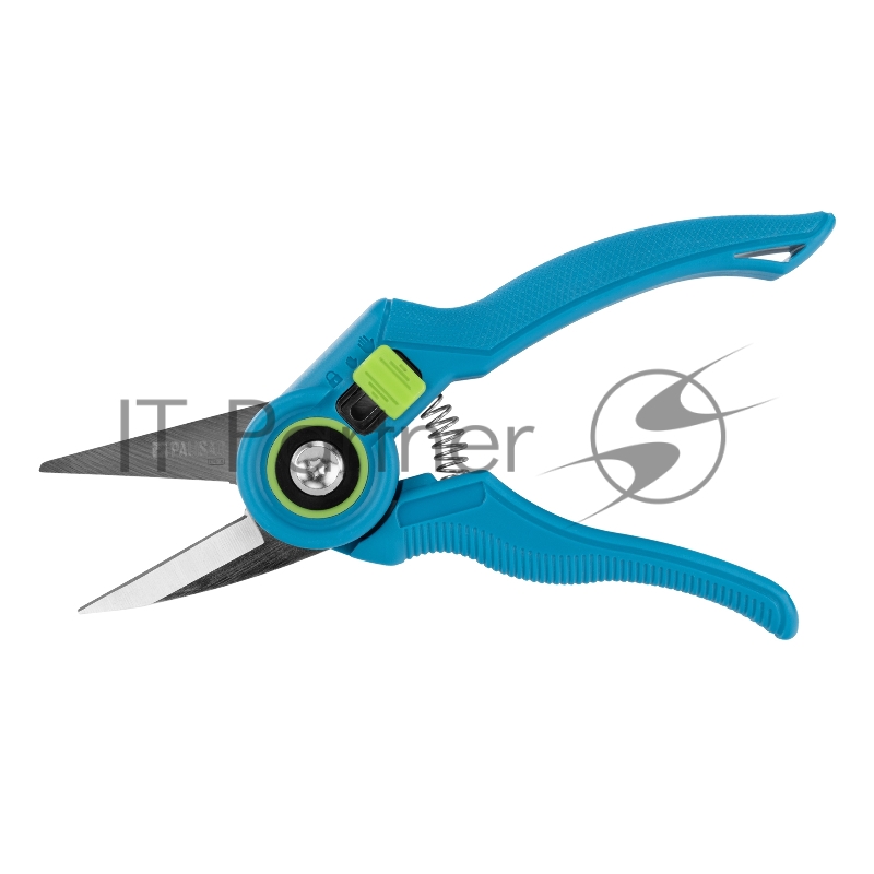 Секатор цветочный, 215 мм, регулировка захвата, пластиковые рукоятки, LUXE// Palisad